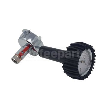 Portafilter with gauge and probe thermometer connection