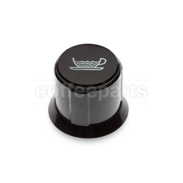 Steam water knob with cap