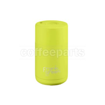 ﻿Frank Green Ceramic Reusable Coffee Cup - 10oz / 295ml: Neon Yellow