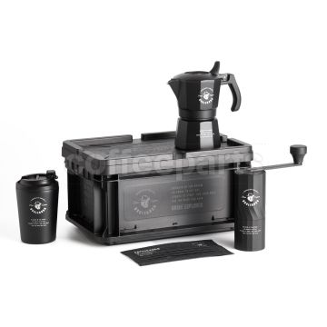 Cafe de Kona X Uncle Burn Moka Coffee Set, stylish brewing tools.