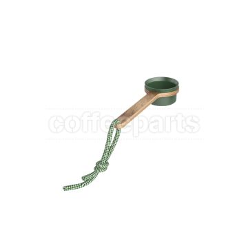 Airflow Coffee Bean Scoop Long Wooden Handle: 12g Dark Green
