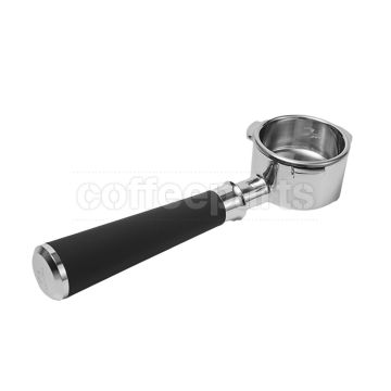 Muvna DeLonghi 3-Lug Silicone Bottomless Coffee Portafilter: 51mm Black