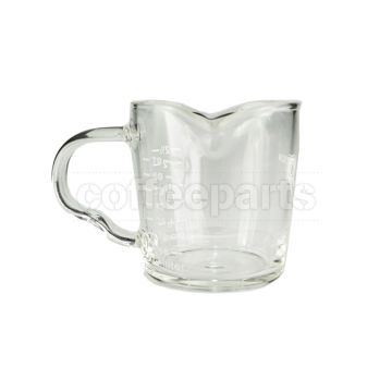 Precision Coffee Tools 70ml Double-Spouted Shot Glass with Handle