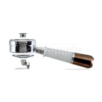 Pesado Hybrid Double Portafilter: White/Bronze - to fit LM/E61