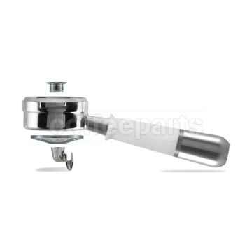 Pesado Hybrid Double Portafilter: White/Silver - to fit LM/E61