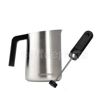 Subminimal NanoFoamer Lithium & FlowTip Milk Jug: Silver