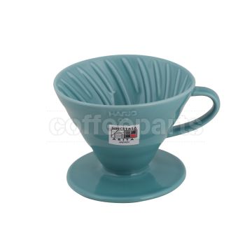 Hario 2-Cup V60 Ceramic Coffee Dripper: Turquoise
