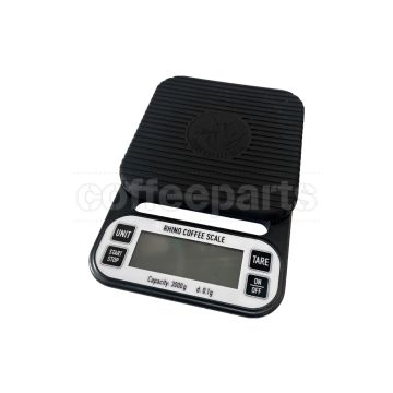 Rhino Coffee Gear Coffee Scale designed for espresso brewing. 