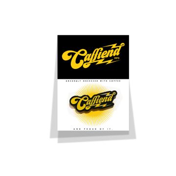 ﻿Caffiend Logo Badge