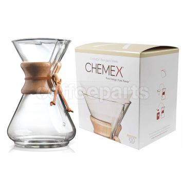 Chemex 10-Cup Classic Pour Over Coffee Kit inc 100 pack filters