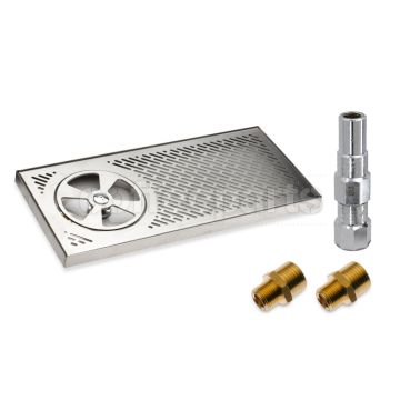 Coffeeparts Large milk jug rinser with PLV valve and Hose Fittings