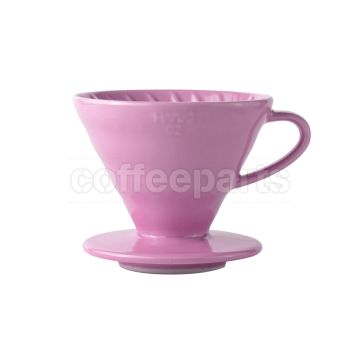 Hario 2-Cup V60 Ceramic Coffee Dripper: Pink