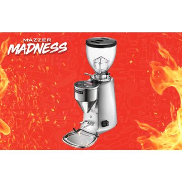 EOFY | Mazzer Mini A Electronic Home Coffee Grinder: Chrome