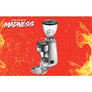 EOFY | Mazzer Mini Electronic (Type B) Home Coffee Grinder: Chrome