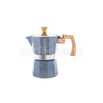 Grosche Milano Stone 3 Cup Stovetop Espresso Maker: Indigo Blue