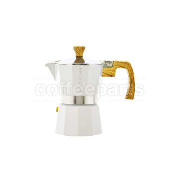 Grosche Milano 3 Cup Stovetop Espresso Maker: White