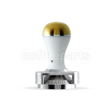 Pesado 58.5mm Coffee Tamper Depth Adjuster : White and Gold Modular