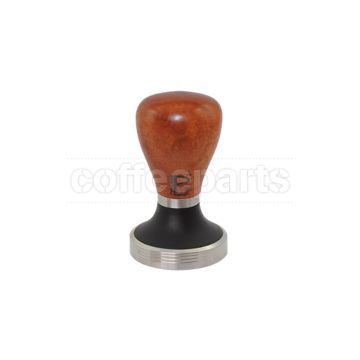 Pullman Barista 58.3mm Flat Tamper with Exotic Australian Redgum Burl Handle