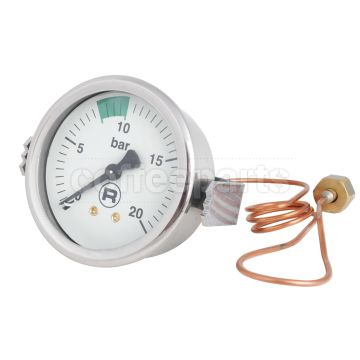 Pump Pressure Gauge: White
