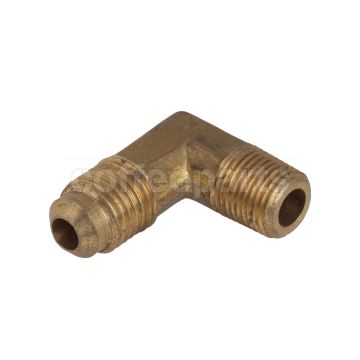 Fitting, Brass, 1/8 M Elbow to 1/4 Flange