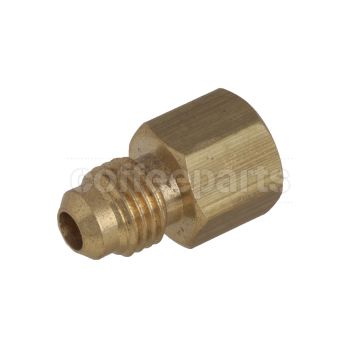 Fitting, Brass, 1/8 NPT F - 1/4 Flange