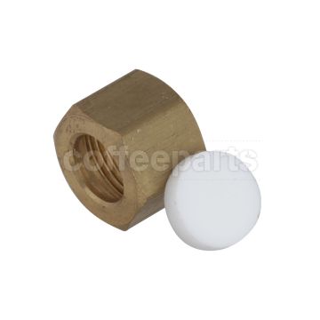 Fitting, Brass, Plug 3/8" Comp Fitt & Teflon Disc