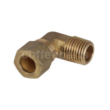 Fitting, 3/8" NPT x 90 x 3/8" Comp.,69x6