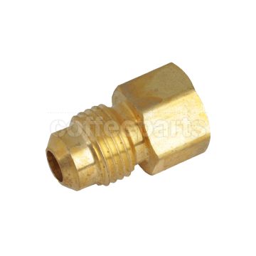 Fitting, Brass, 1/8" F - 3/8" M Flange