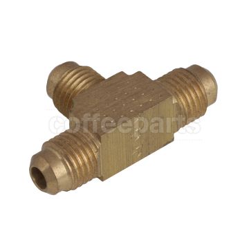 Fitting Brass T MMM 1/4" all flange