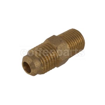 Fitting, Brass, 1/8 NPT M to 1/4 Flange