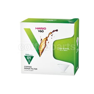 Hario V60 Paper Filter 01 White 100 sheets (Box)