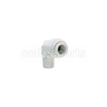 John Guest Rigid Elbow NPTF Thread 1/4 Tube 3/8
