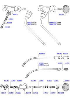 Faema - e61 steam and hot water valves