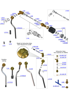 La Marzocco FB70 - Steam Arm Assembly
