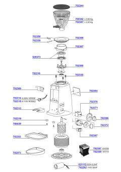 Mazzer - Mini main parts