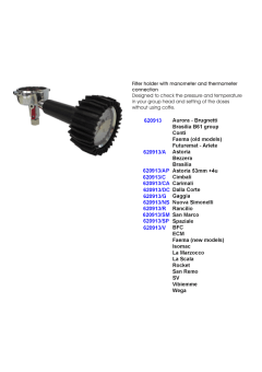 Portafilter with pump gauge and thermometer connection