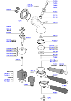 San Marino - Greenline group head and portafilters