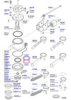 San Remo - Cafe Racer Grouphead & Portafilters
