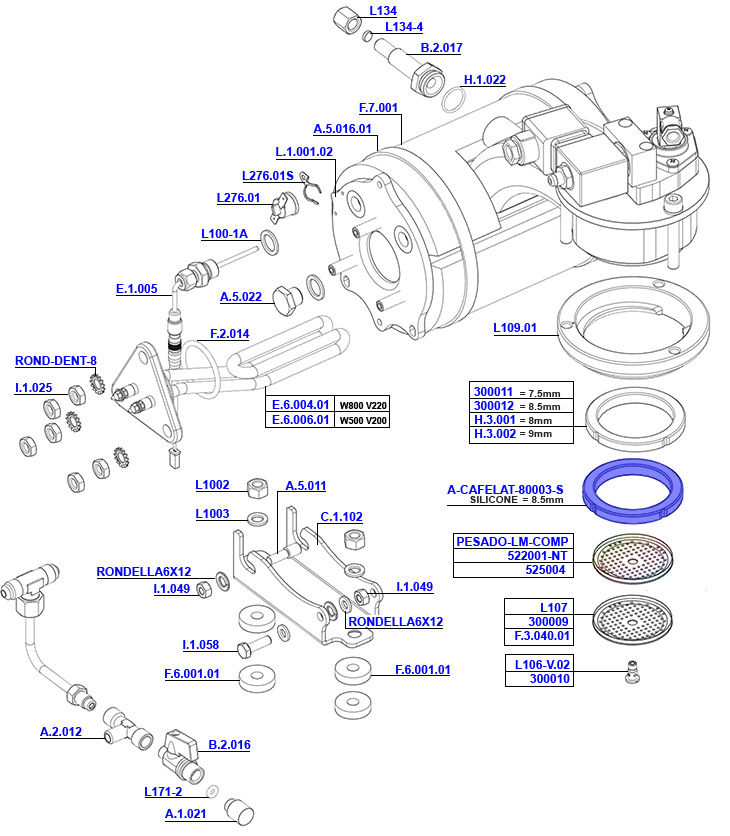La Marzocco - PB Single Boiler Assembly