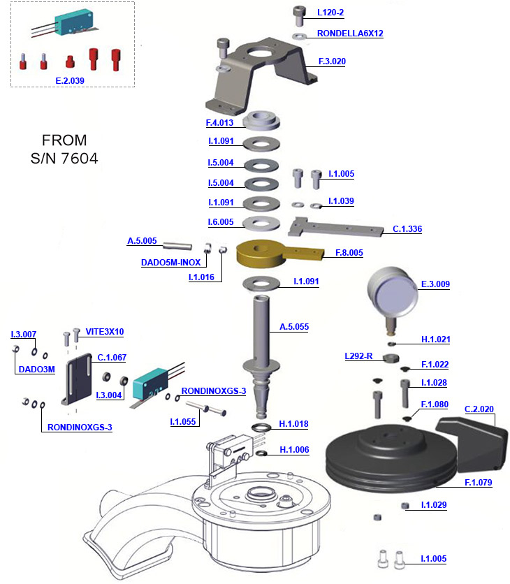La Marzocco - GS3 MP Series 2 Paddle Assembly