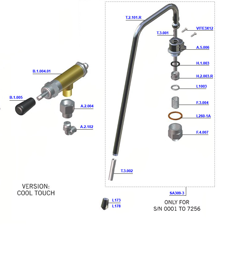 La Marzocco - GS3 Steam and Hot Water Valve 110v Model