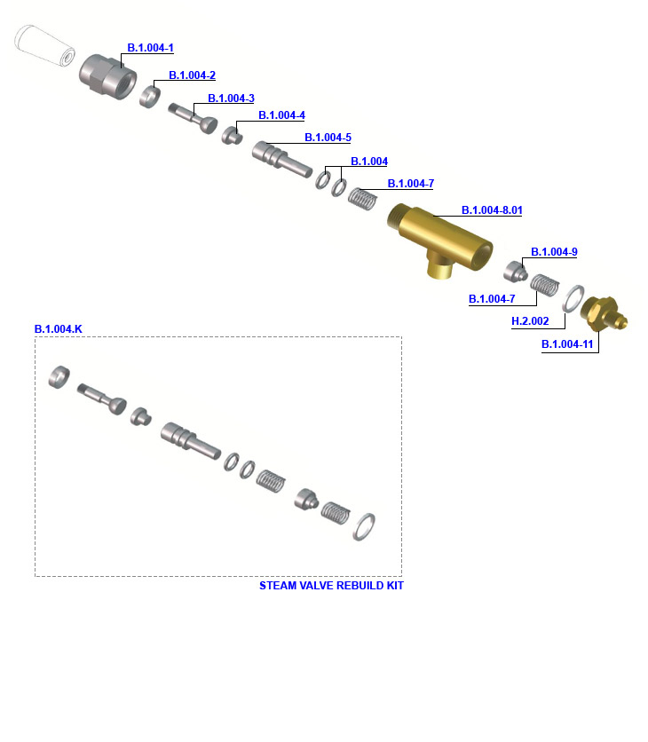 La Marzocco - GS3 Steam and Hot Water Valve Assembly