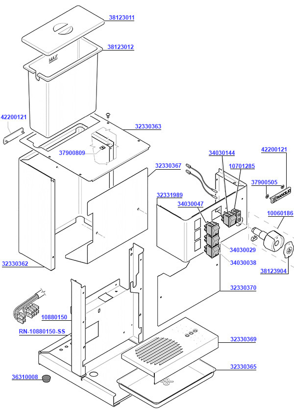 Rancilio Silvia Body, Frame and Switches